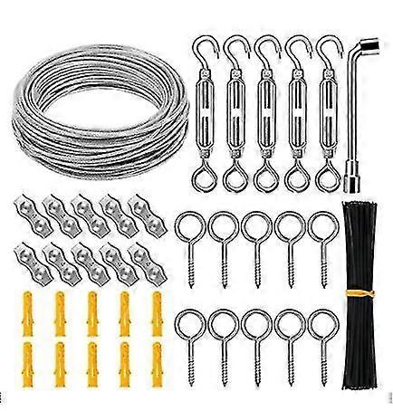 30M Stainless Steel Rope Hanging Kit, Railing, Clothesline