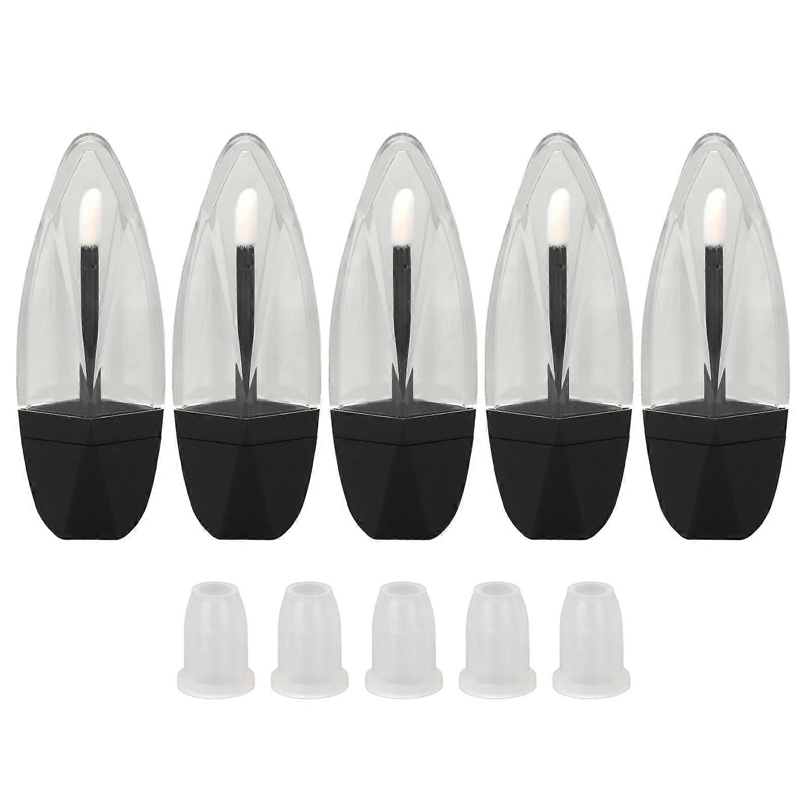 5pcs 7ml Refillable Clear Mini Lip Gloss Tubes for DIY