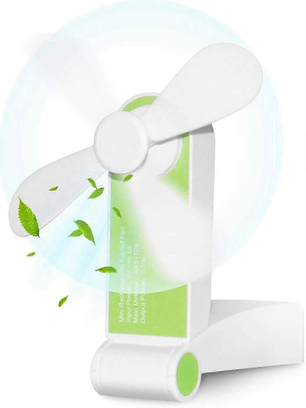 Portable Handheld Fan Foldable Rechargeable via USB