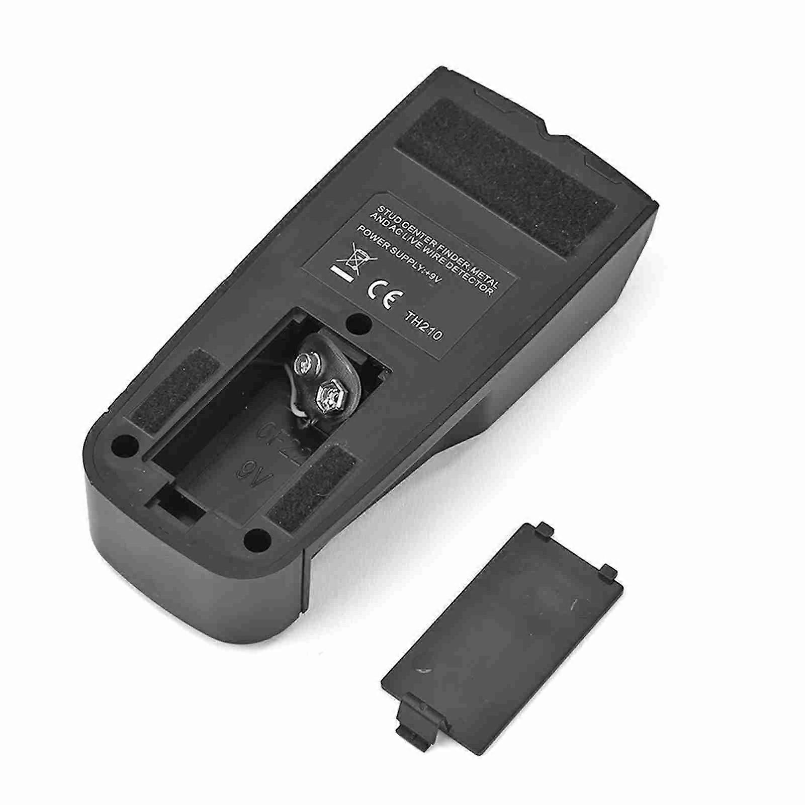 Metal Detector 3 in 1 LCD Display Live Wire Detector Black 154mm