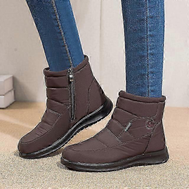 2022 Novo Inverno Grosso Mantenha Botas Quentes Para Mulheres Botas de Neve Antiderrapantes à Prova d'Água Mulher Salto Flat Sapatos Acolchoados de Algodão Quente
