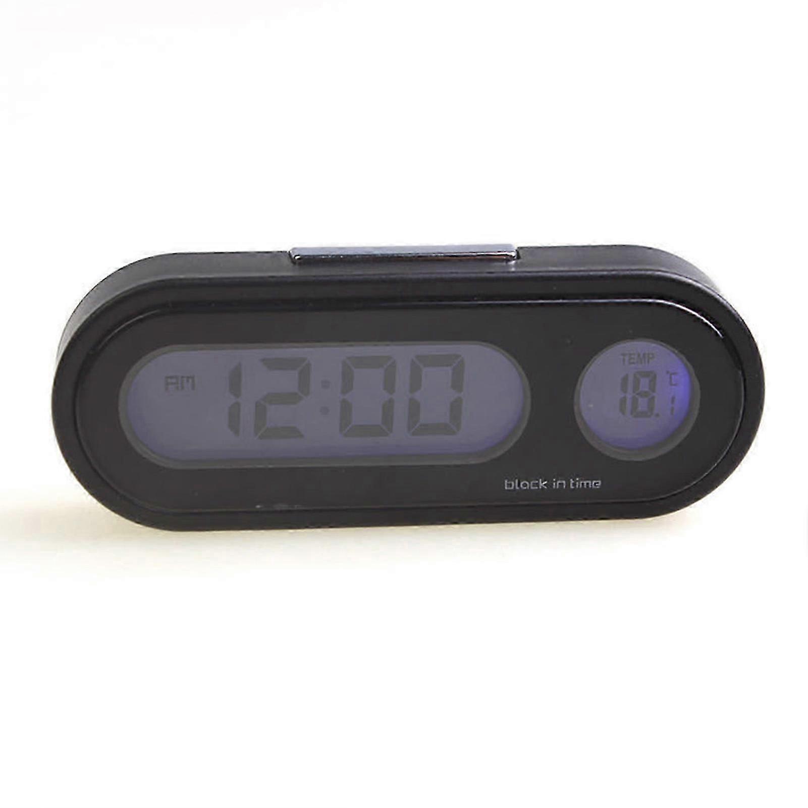 Car Dash Clocks Luminous Electronic Clock with Temperature Display For Automobile Dashboard