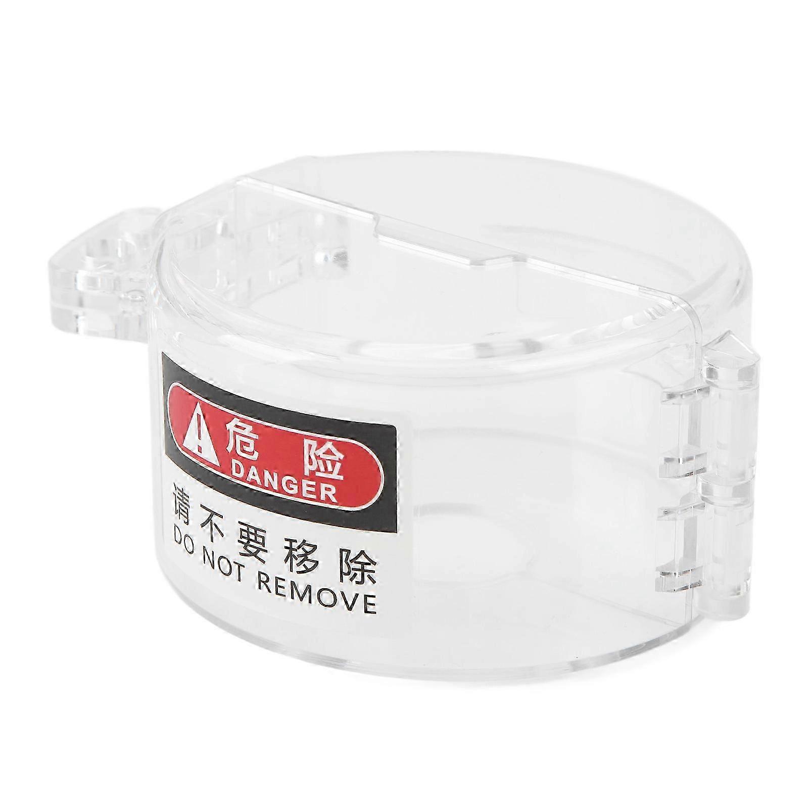 Transparent 4-Hole Gate Valve Lockout Cover compatible with Electrical Isolation