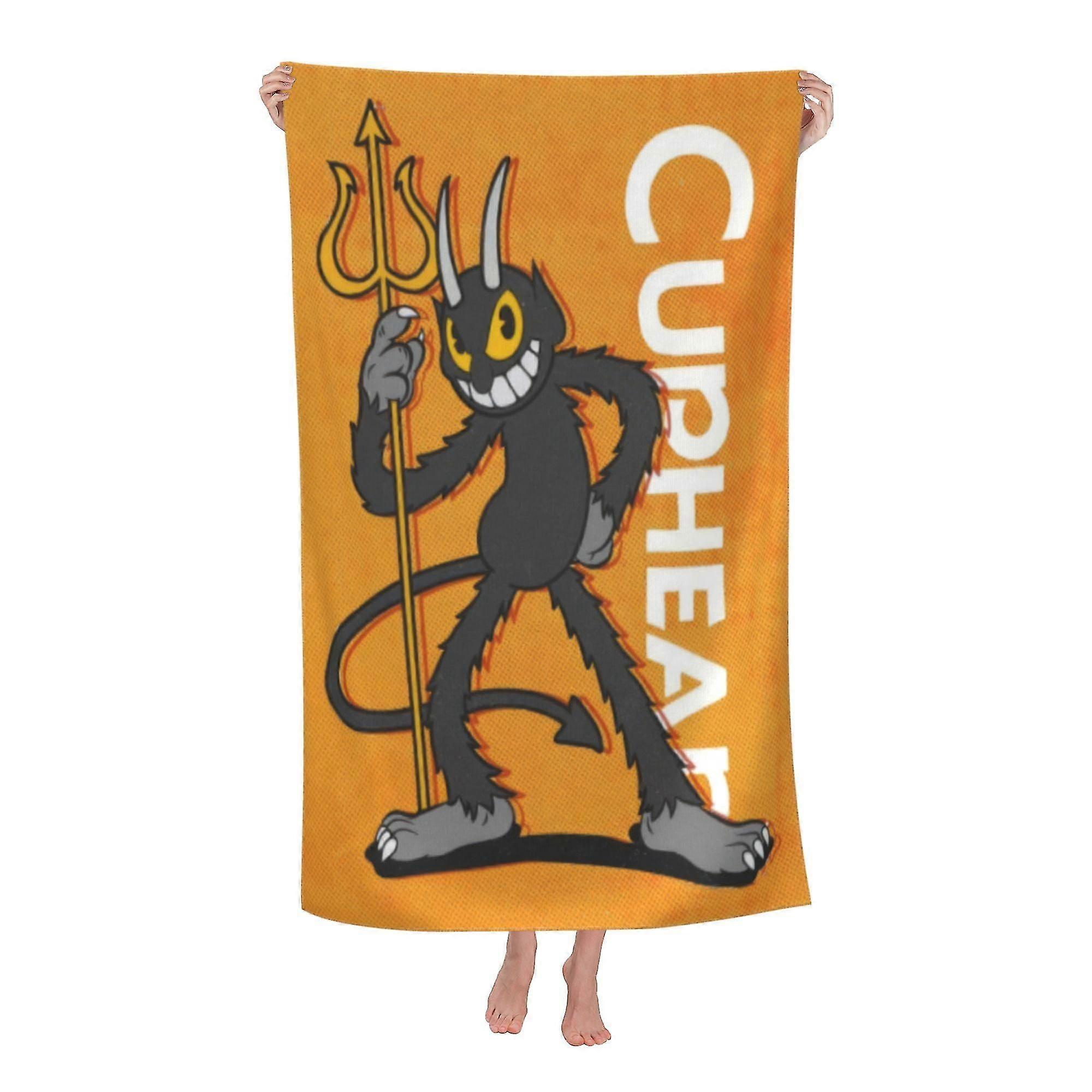 Cuphead Beach Towel, Large Microfiber Bath Towel #ey19