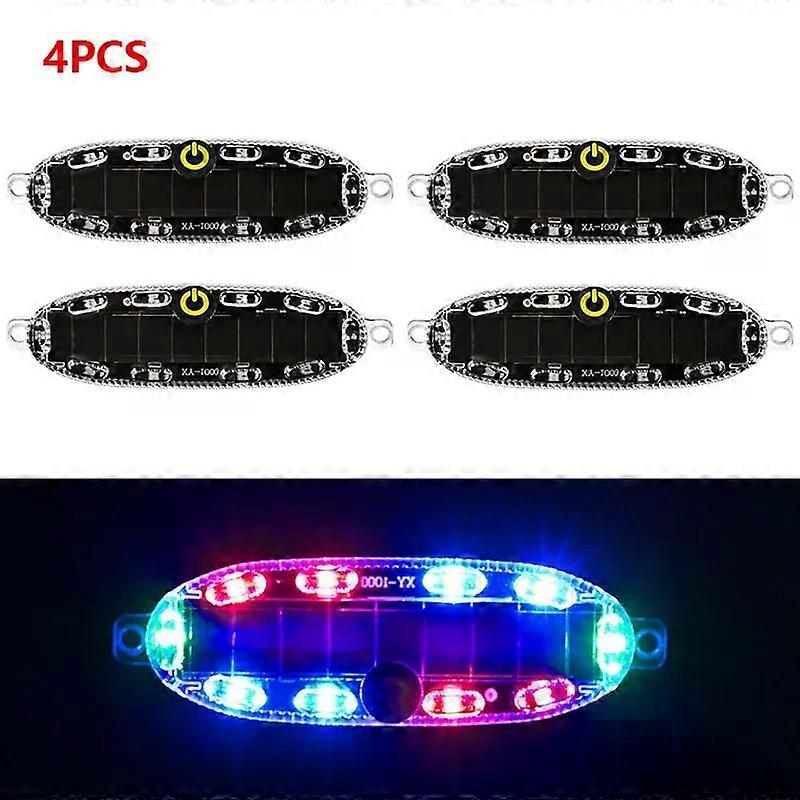 LED Light Solar Night Warning Light Security Simulated For Car Motorcycl Electric Vehicle Bicycle Strobe Lamp Warning Light