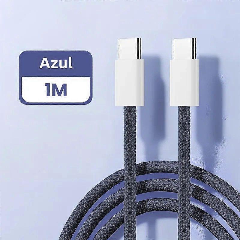 Elough PD Fast Charging Cable Type C Double-End Braided Compatible with iPhone 15 pro iPad Huawei Mobile Data Cable