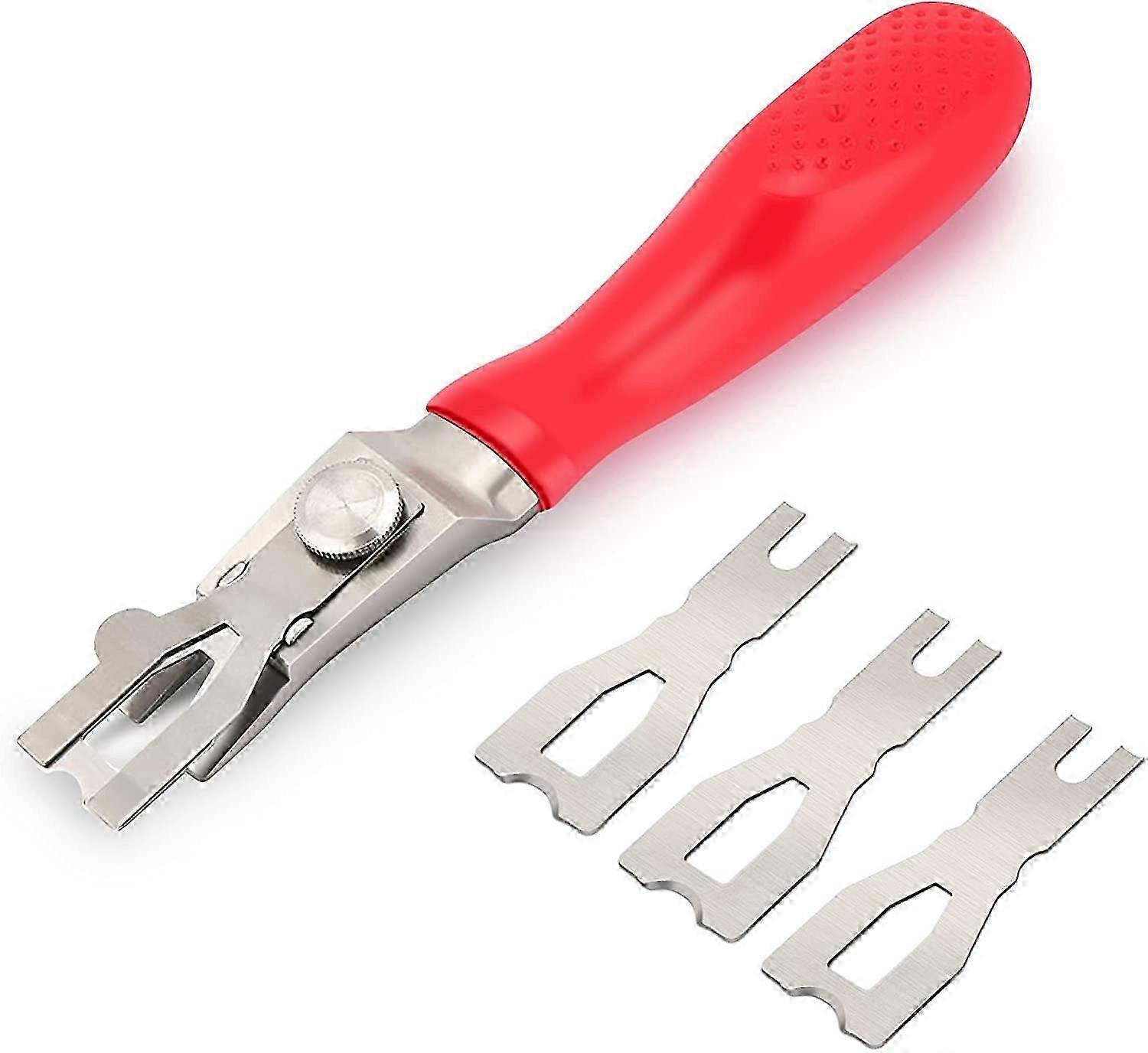 Floor Welding Scraper Tool, PVC Floor Welding Scraper Kit Floor Finishing Tool and 3 Aluminum Blade Set PVC Welding Scraper Tool Floor Welding Tool fo