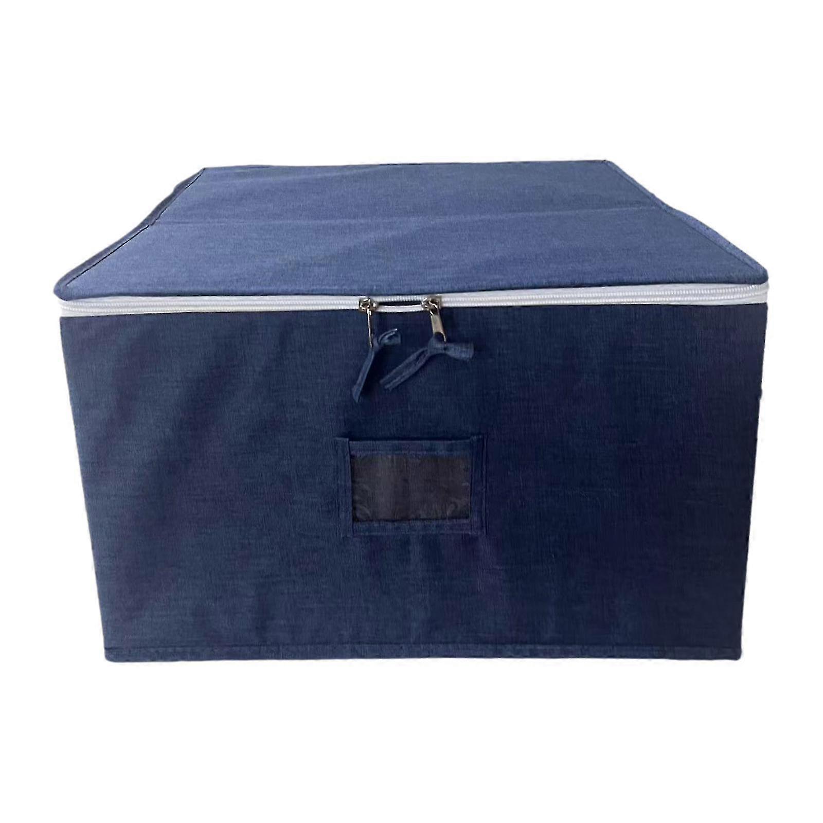 Stemware Storage Container with Dustproof Lid, Handles, Lightweight Glass Box Case for Wine Glasses