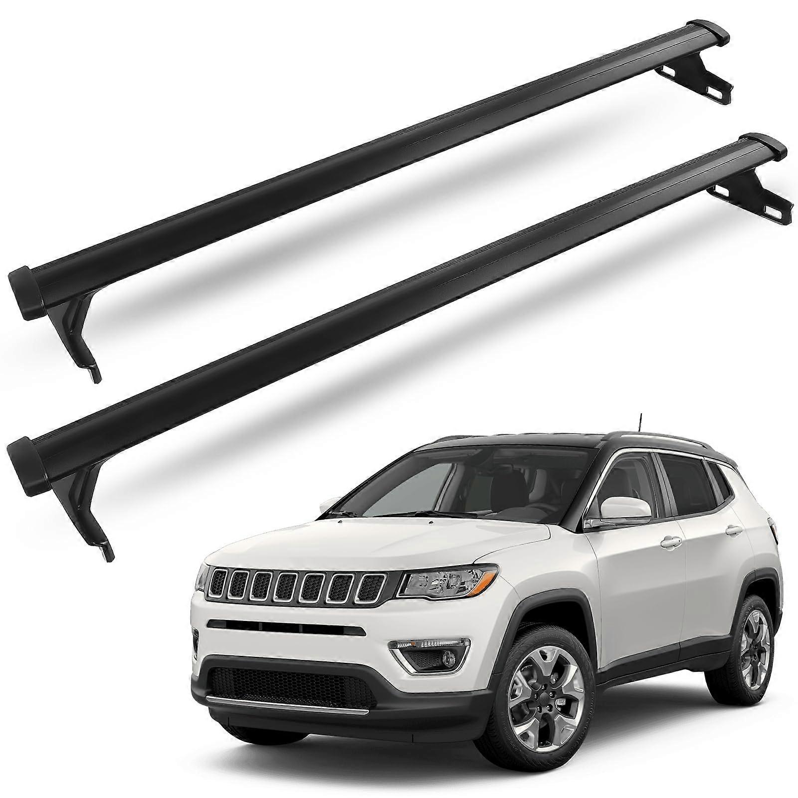 Roof Rack Cross Bars for Jeep Compass 2018, Luggage Carrier, 200 lbs Maximum Load, Durable Material, Easy Installation