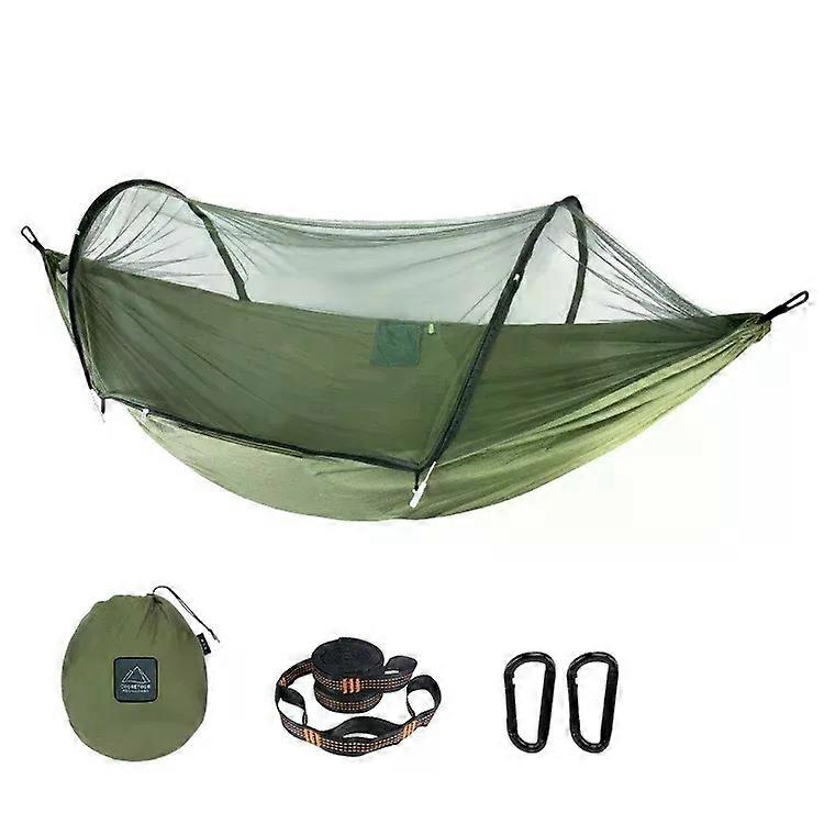 Single size 270*140cm Light Weight Portable Outdoor Camping Nylon Fabric Travel POP up Mosquito Net Hammock