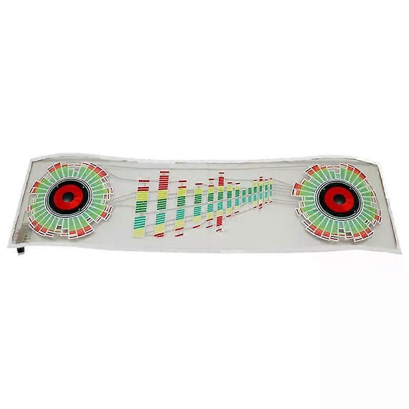Car Windshield LED Sound Activated Equalizer Neon EL Light Music Rhythm Flash Lamp Sticker Styling with Control Box