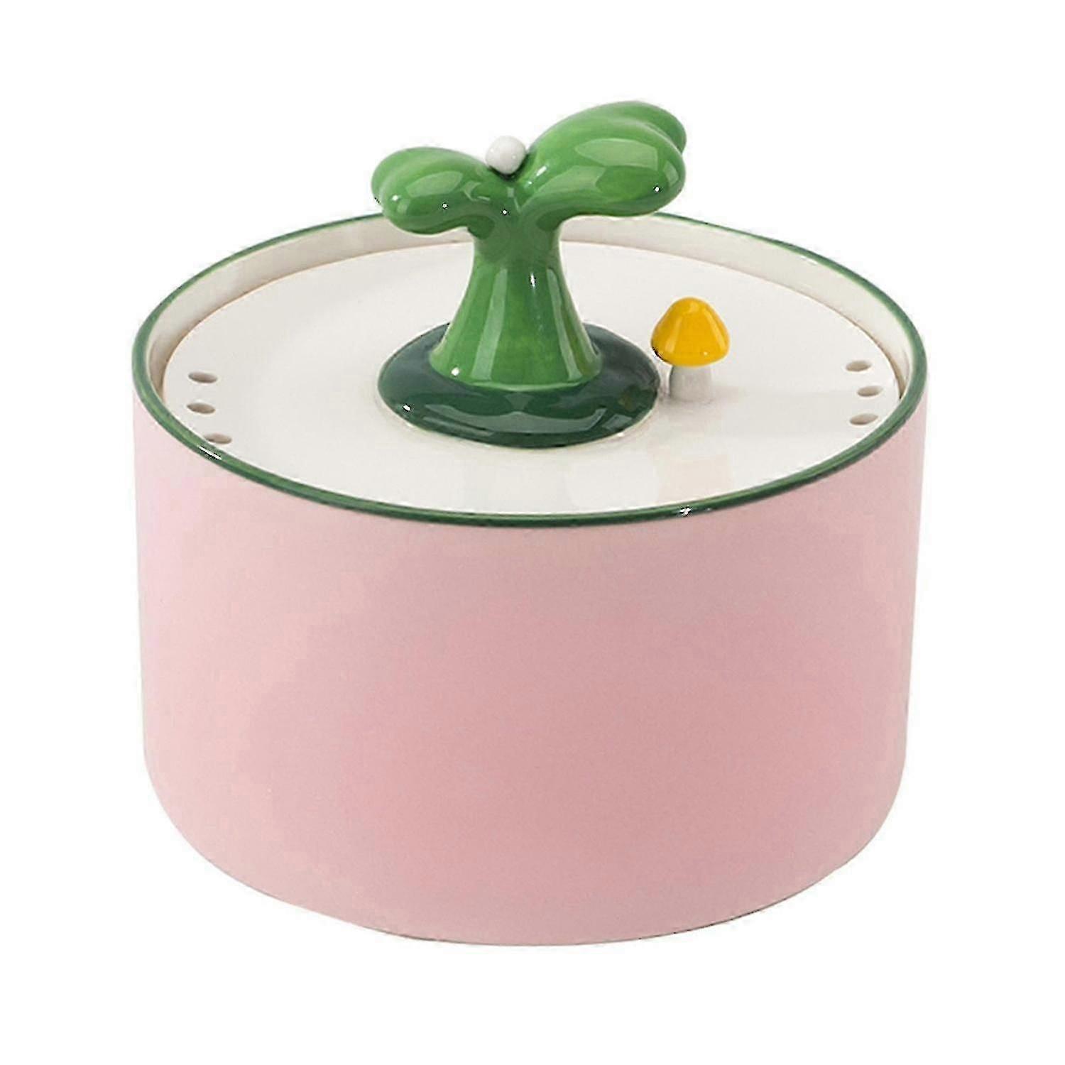 Ceramic Cat Water Dispenser Silent Automatic Pet Circulating Water Fountain Mobile