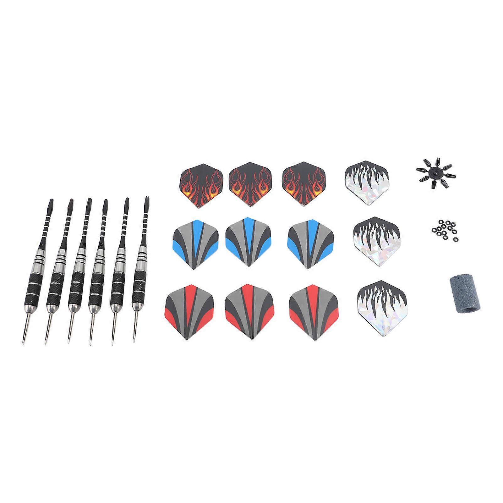 Steel Tip Darts Set for Indoor Fun, Practice, and Games