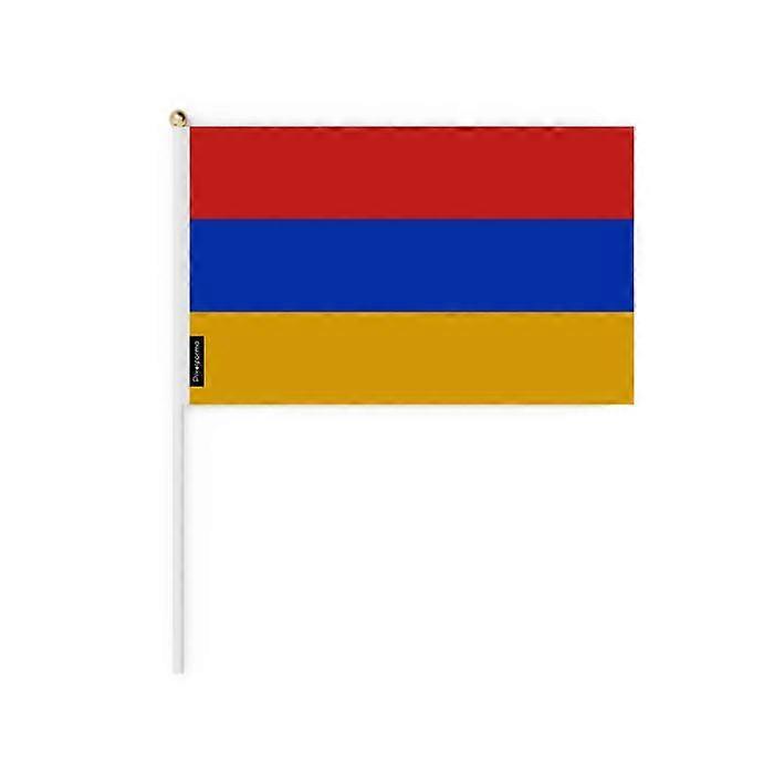 Mini Flag - Armenia - 14 x 21 cm - Durable Polyester - Lightweight - Double-sided Print