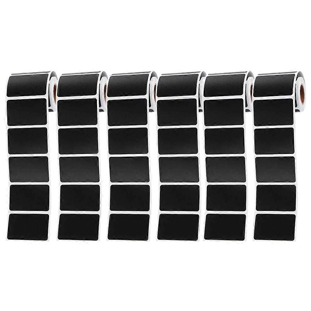 SelfAdhesive Chalkboard Labels for Spice Jars 6 Pack Kitchen Storage Stickers Small Number Tags for Pantry Removable Tags