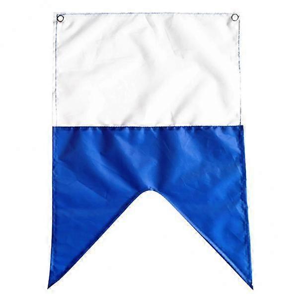 3X 50 x 35 cm White Blue Polyester Dive Boat Alpha Flag Scuba Diving Accessory