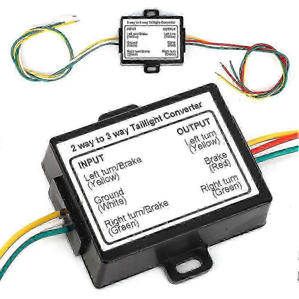 2-to-3 Wire Splice Trailer Converter Electrical System Wire Harness Adapter US Type