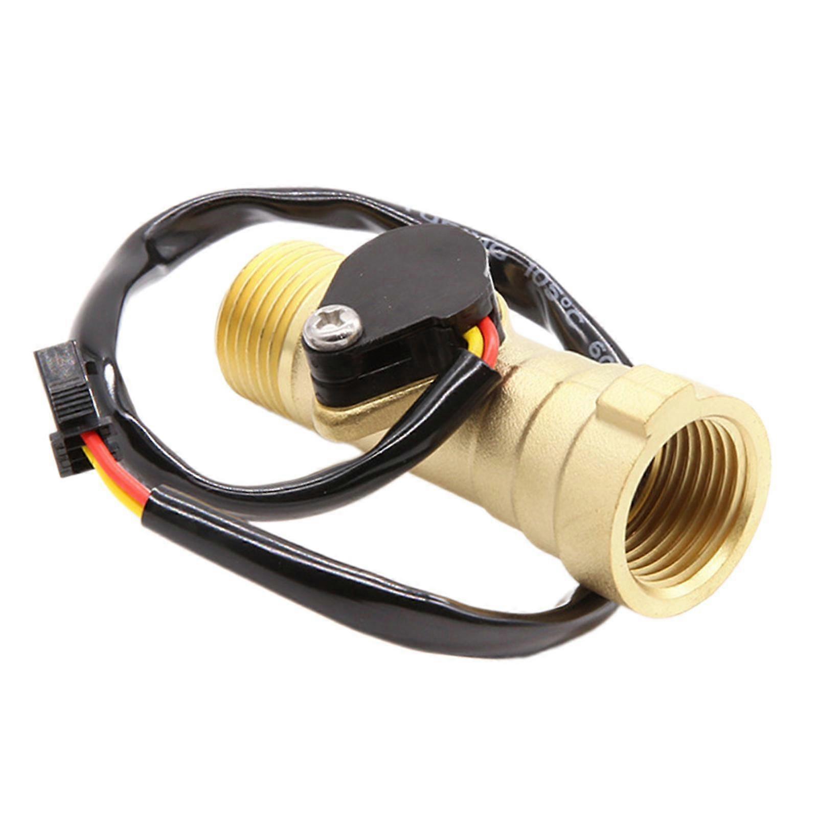 Brass Water Flow Sensor Hall Effect Flow Meter for Commercial Water Systems