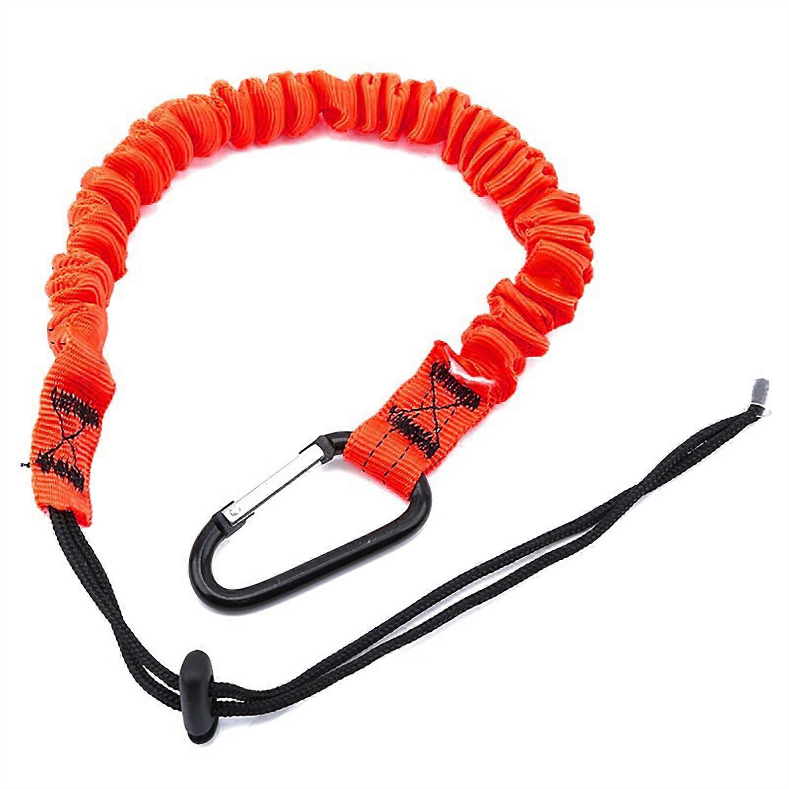 Safety Fall Protections Lanyards, Extendable Lanyard Safety Tool Nylons Cord with Screw Lock, Adjusted End  orange