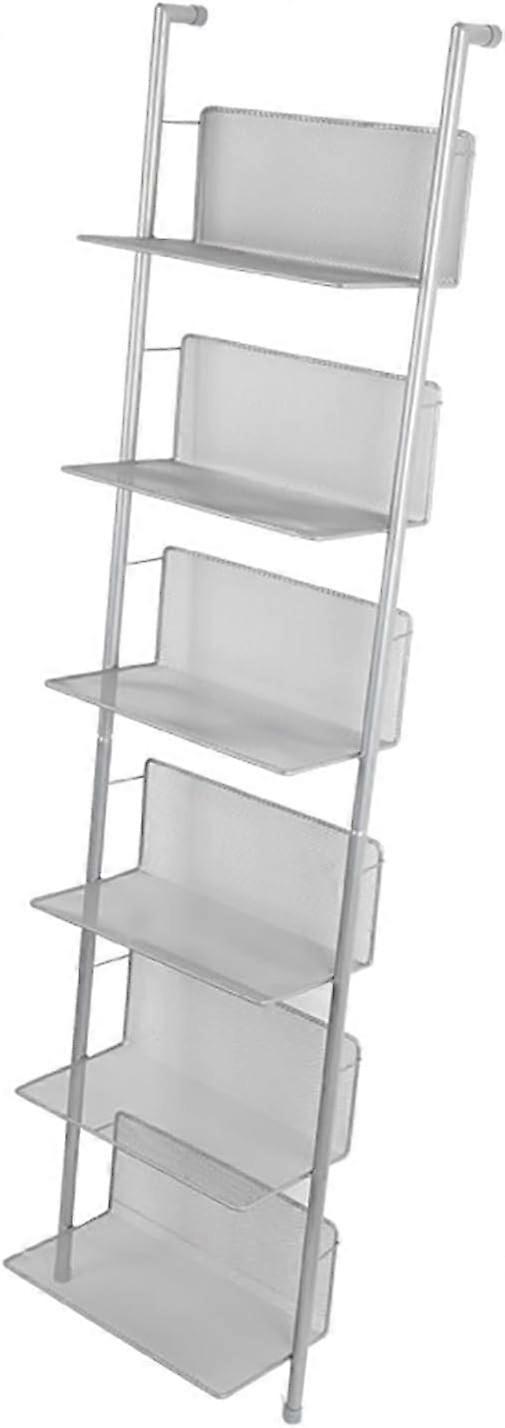 Metal 6-Level Storage Rack for Living Room Newspapers, Durable Metal Construction, Space-Saving Design