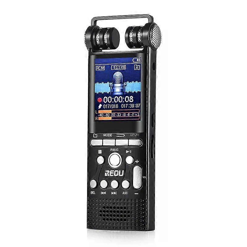 con Professional Voice Recording Activated Digital Audio Recorder Usb Non-stop 100hr Pcm 1536kbps External Microphone 8GB/16GB/32GB