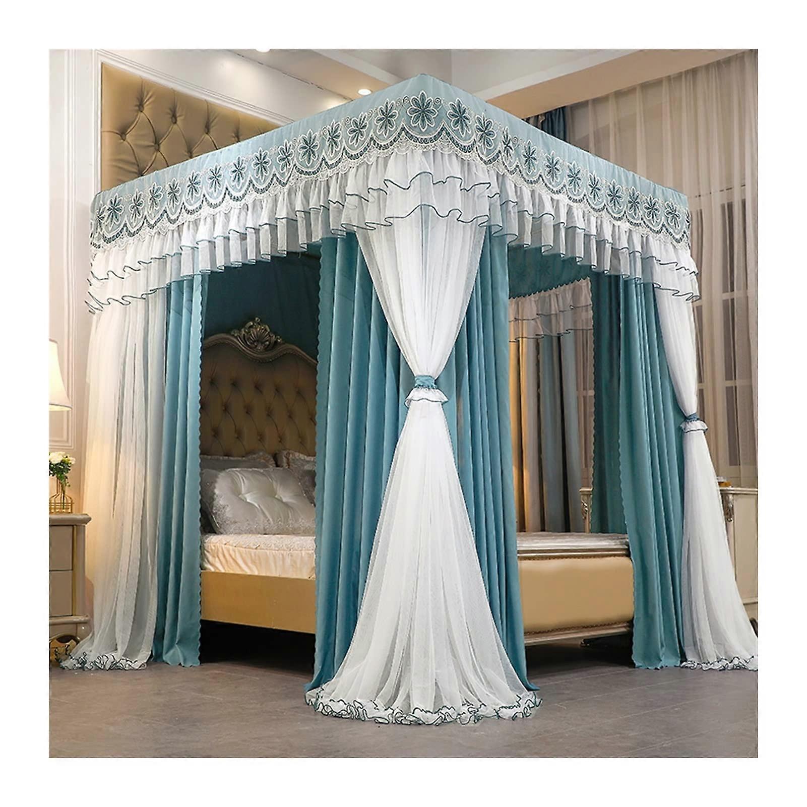 Bed Canopy Indoor Mosquito Net, Blackout and Dustproof Luxury Bed Roof, Sleep Bed Density Bed Curtain (Size: 180 x 200 x 200 cm)
