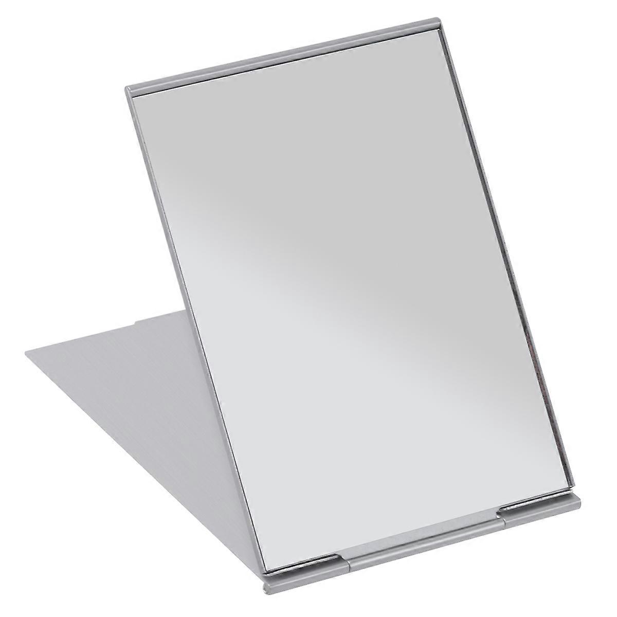 Folding Hand Mirror with Sharp Clarity for Makeup Application Anywhere