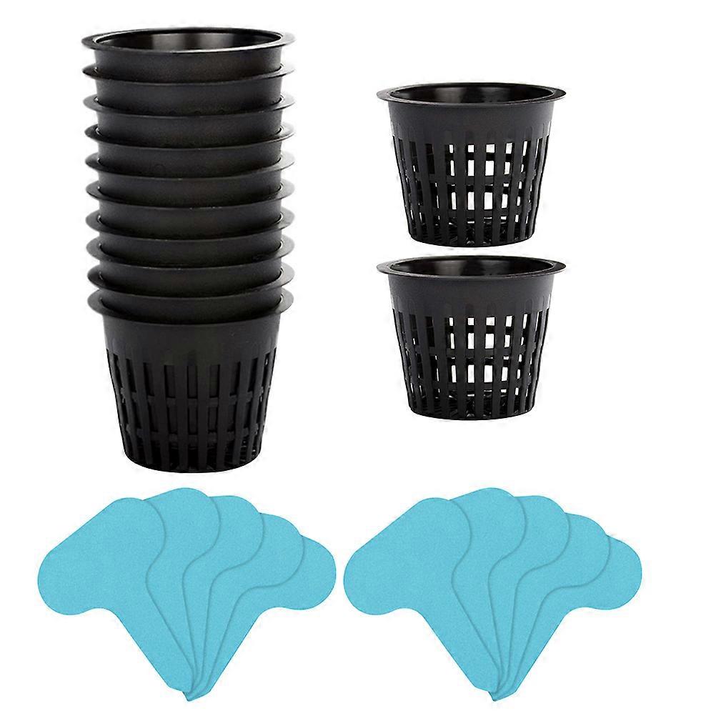 1 Set Home Slotted Mesh Net Cups Pots for Gardening Planting Nursery Basket