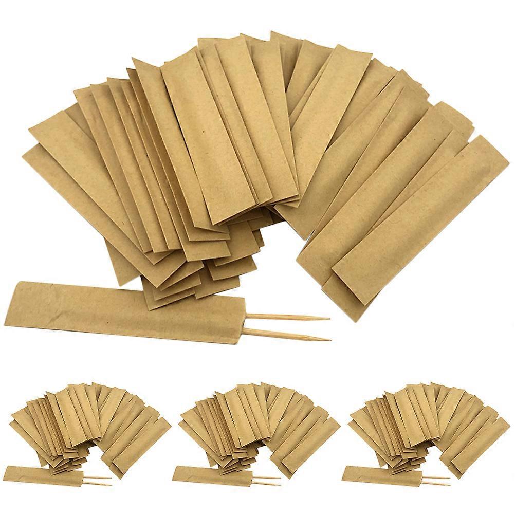 Tooth Pick Wrapped Bamboo Toothpicks Simple Appearance Design Daily Life Fruit Eating Disposable 2Pcs Per Pack 500 Sets