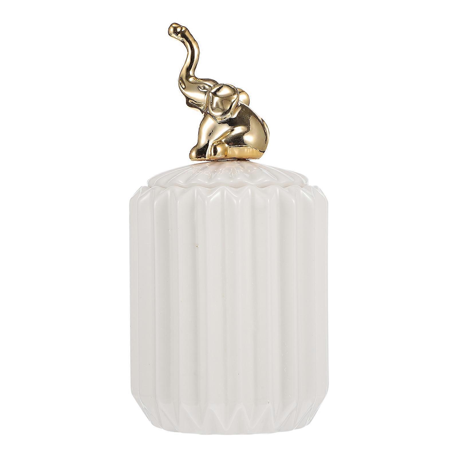 Elegant Ceramic Jar Assorted Decor Electroplating 15.3x7.5cm 1PC