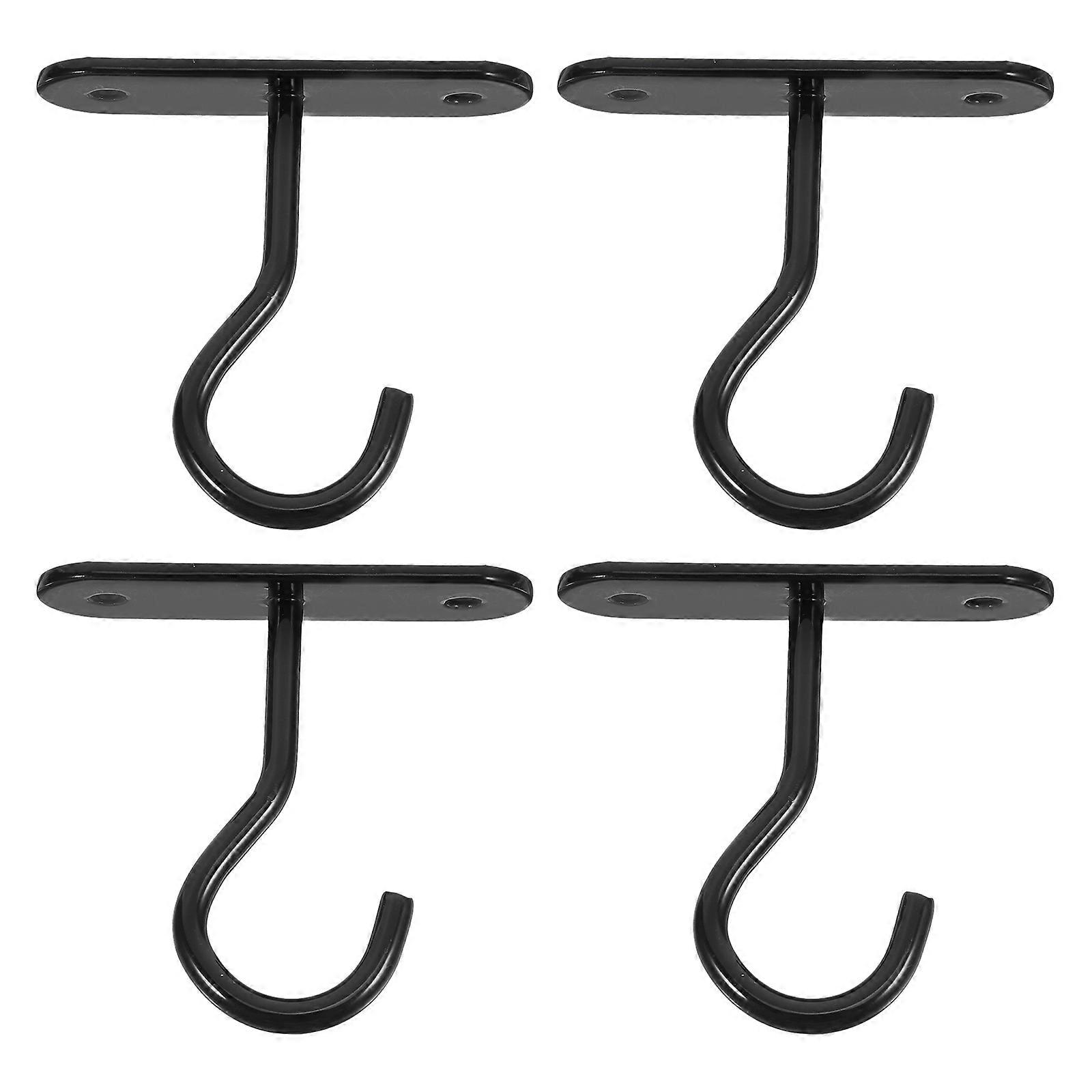 4pcs Sturdy Ceiling Hooks for Indoor/Outdoor Use – Strong Wall Mount Hangers for Hanging Plants, Wind Chimes, and Light Fixtures – Load Bearing Design