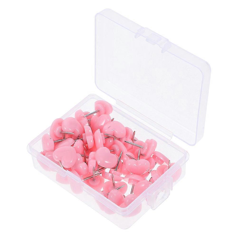 Elegant Metal Heart Pushpins 100pcs Decorative Thumb Tacks for Cork Boards, Bulletin Boards, Photos & Maps Sturdy & Easy to Use for Home and