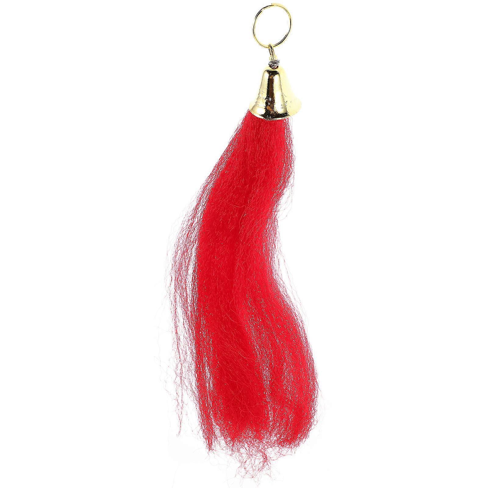 Fiber Cherry Bright Tassel Pendant Martial Arts Sword Fringe Hanging Tassel Pure Copper Red