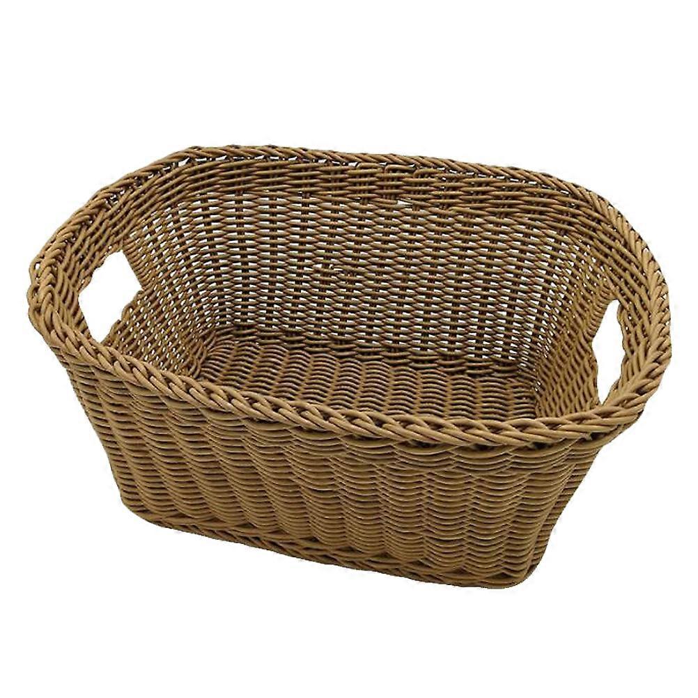 Woven Laundry Hamper Sturdy Design Daily Life Large Capacity 40x30x20cm 1Pc