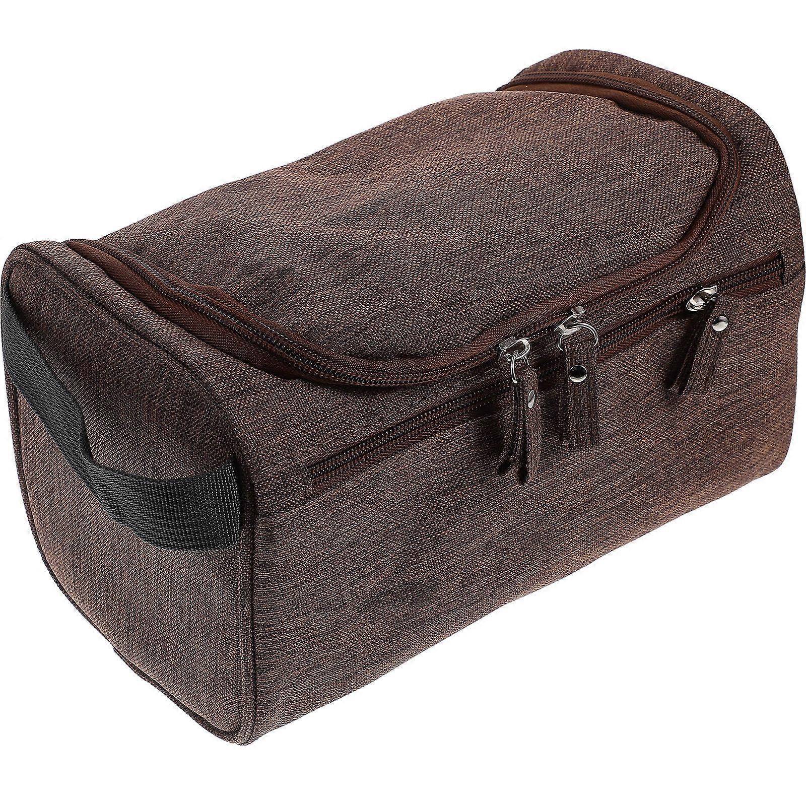 Portable Women's Travel Makeup Bag Daily Use Business Trip Home School Party 10X15X25CM Zipper Closure 1Pack