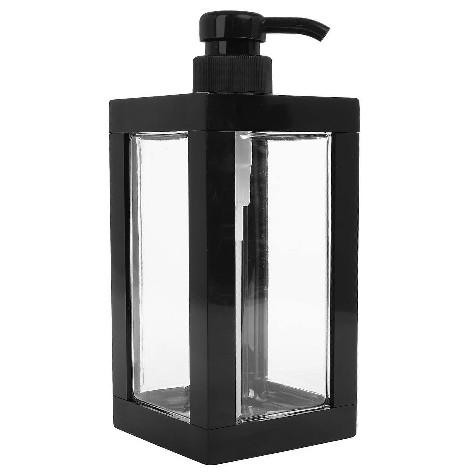 Bottle with Pump Refillable Shower Bottles Bathroom Essentials Container Large Capacity Transparent Material 750ML 1Pcs