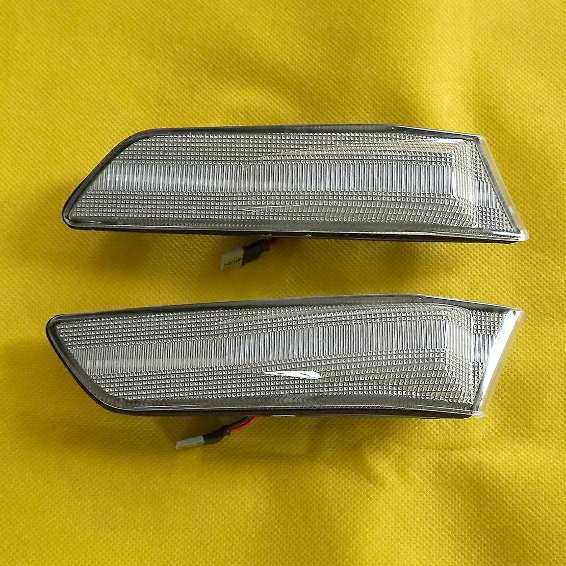 2 件 12V 二合 1 LED 动态侧标转向灯停车场灯 26185-AL520 26180-AL520 适用于英菲尼迪 G35 日产天际线 V35