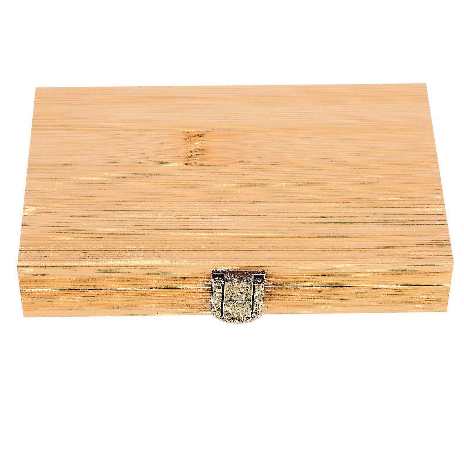 Tragbare Holznagellack-Vitrine mit 36 Gittern - 16,2 x 10,2 x 2,8 cm