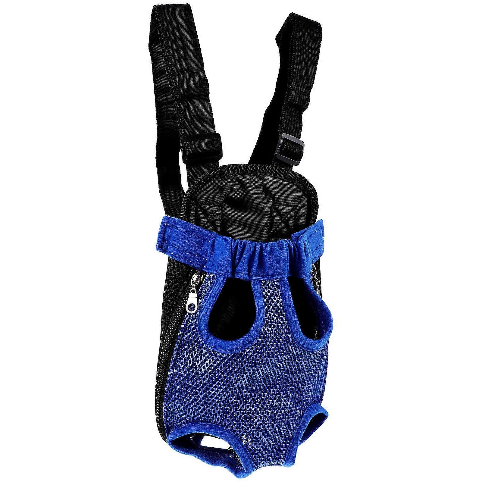 Dog Carrier for Hiking Pet Front and Back Carrier in Blue Color 1Pack