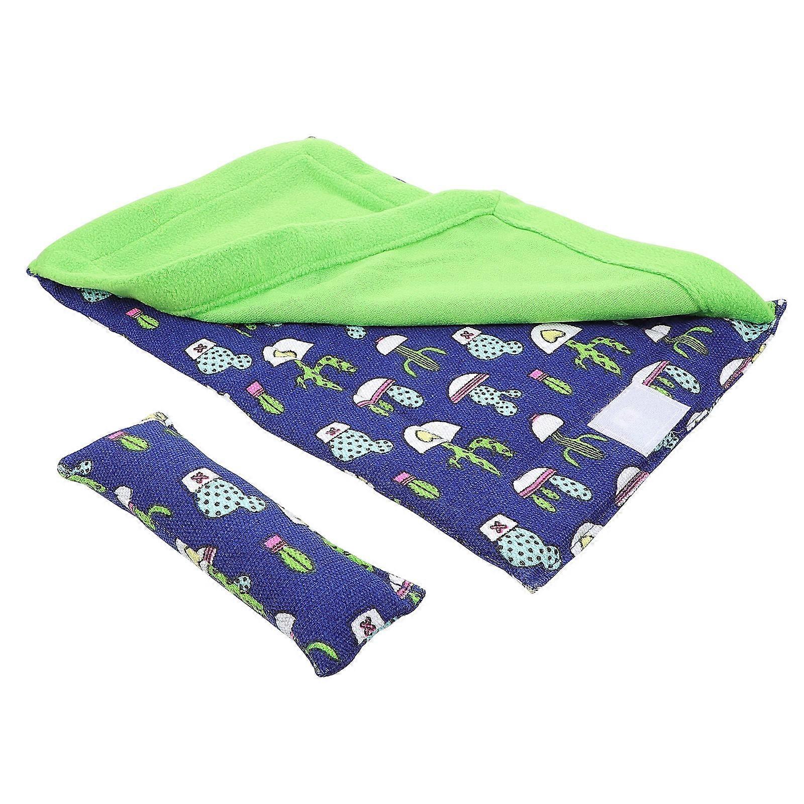 Easy to Clean Reptile Sleeping Bag for Reptile Pets in Human-like Design Size 13×8.5×1.4in 1 Set