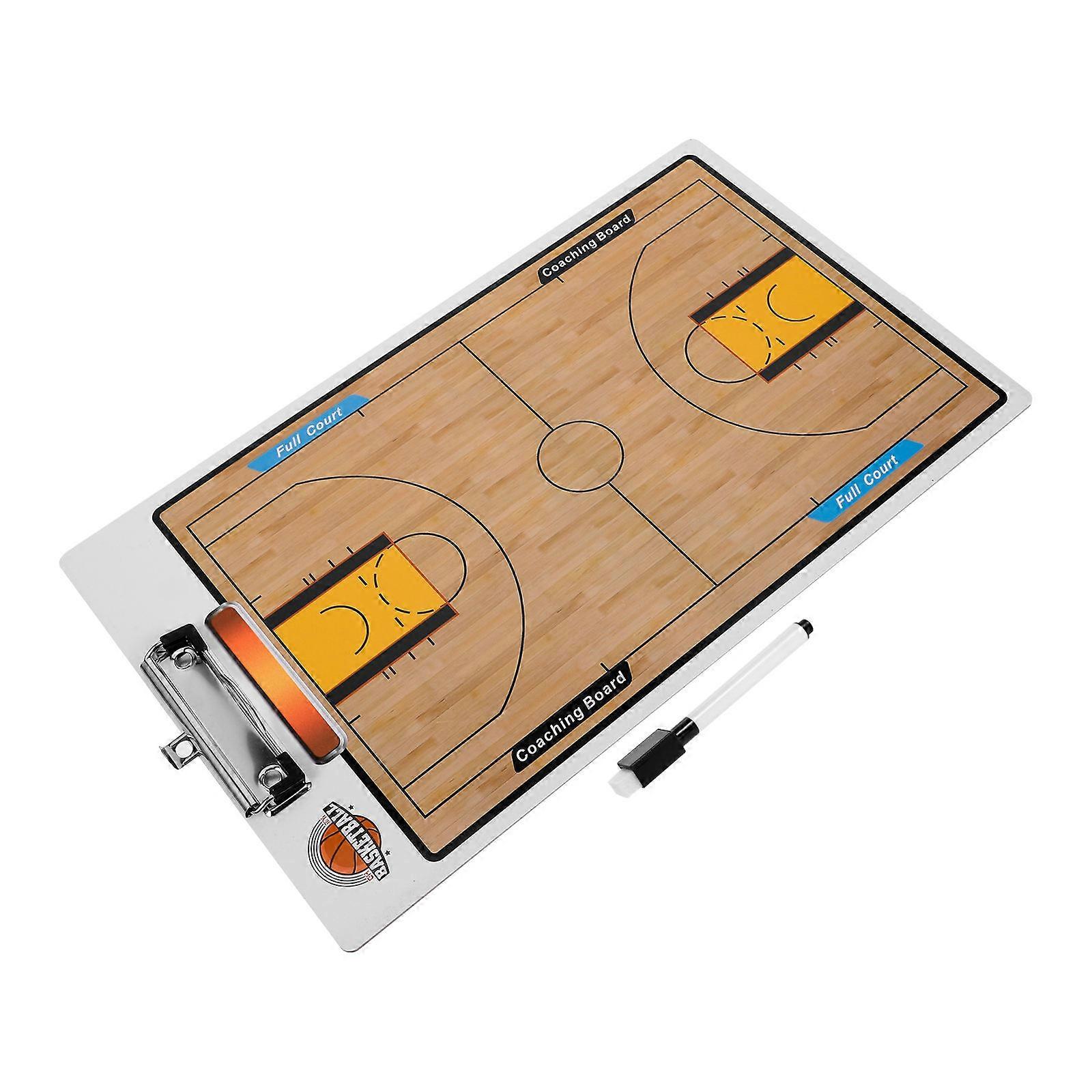 Basketball tableau effaçable à sec communication des plans de jeu matchs design compact et léger 15.7X9.4X0.1in 1 ensemble