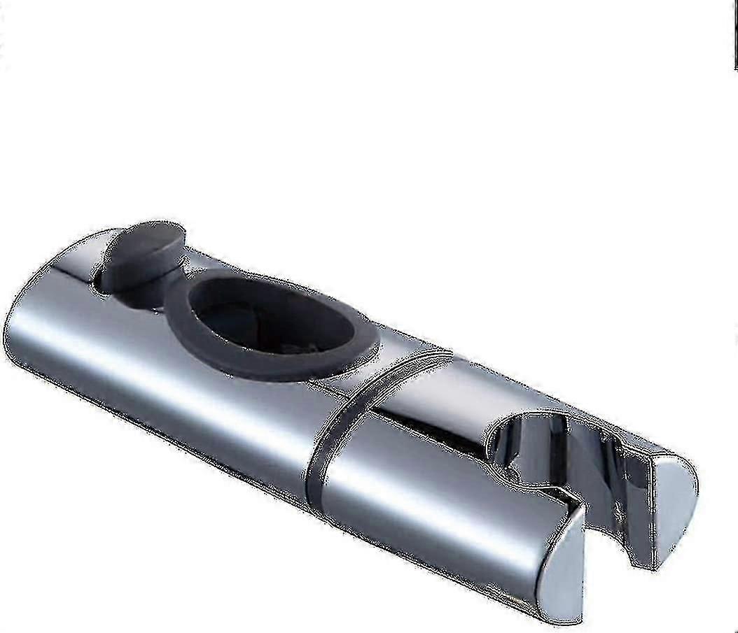 Suporte de chuveiro cromado ABS com clipe para chuveiro, suporte para chuveiro de mão com rotação de 360 graus para banheiro oval