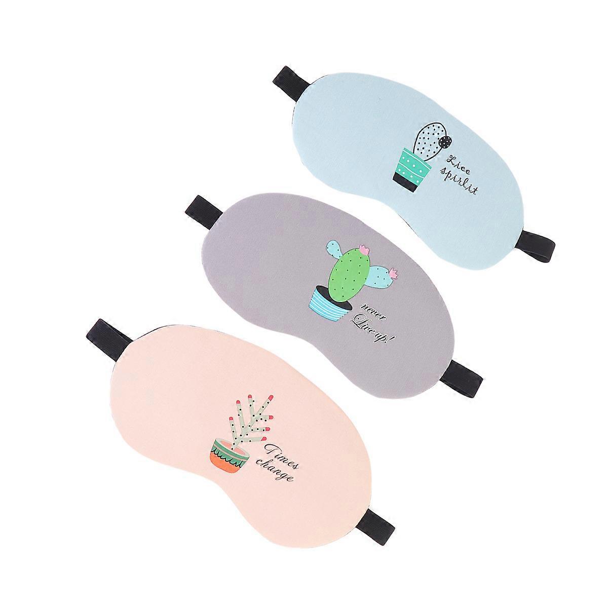 Sleeping Masks Comfortable Cartoon Mask for Girls Therapy 3Pcs Approx 20x10x0.5cm