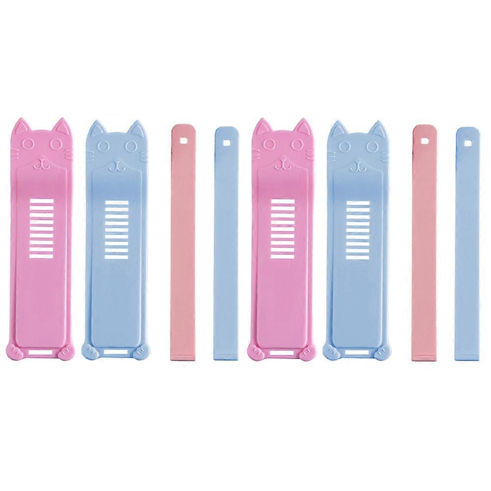 Anti-touching Toilet Seat Handle Children 13.9x3.6cm Blue 4 Sets