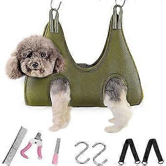 Grooming Hammock for Small Dogs - Size S - Hanging Harness for Clipping Claws - Shower and Bath Accessories