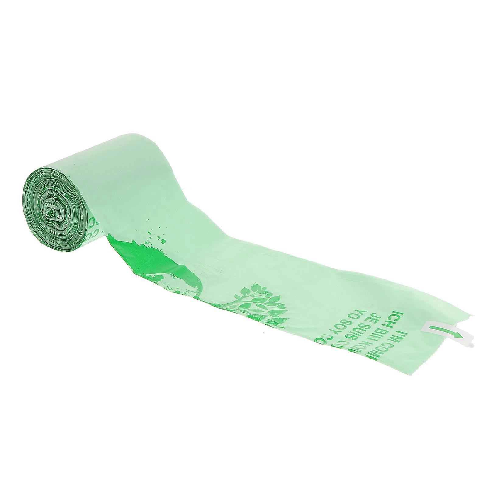 Small Garbage Bag Biototal Degradation Garbage Bag Restaurant Dormitory Plastic Flat Sealed Rolls 1Roll