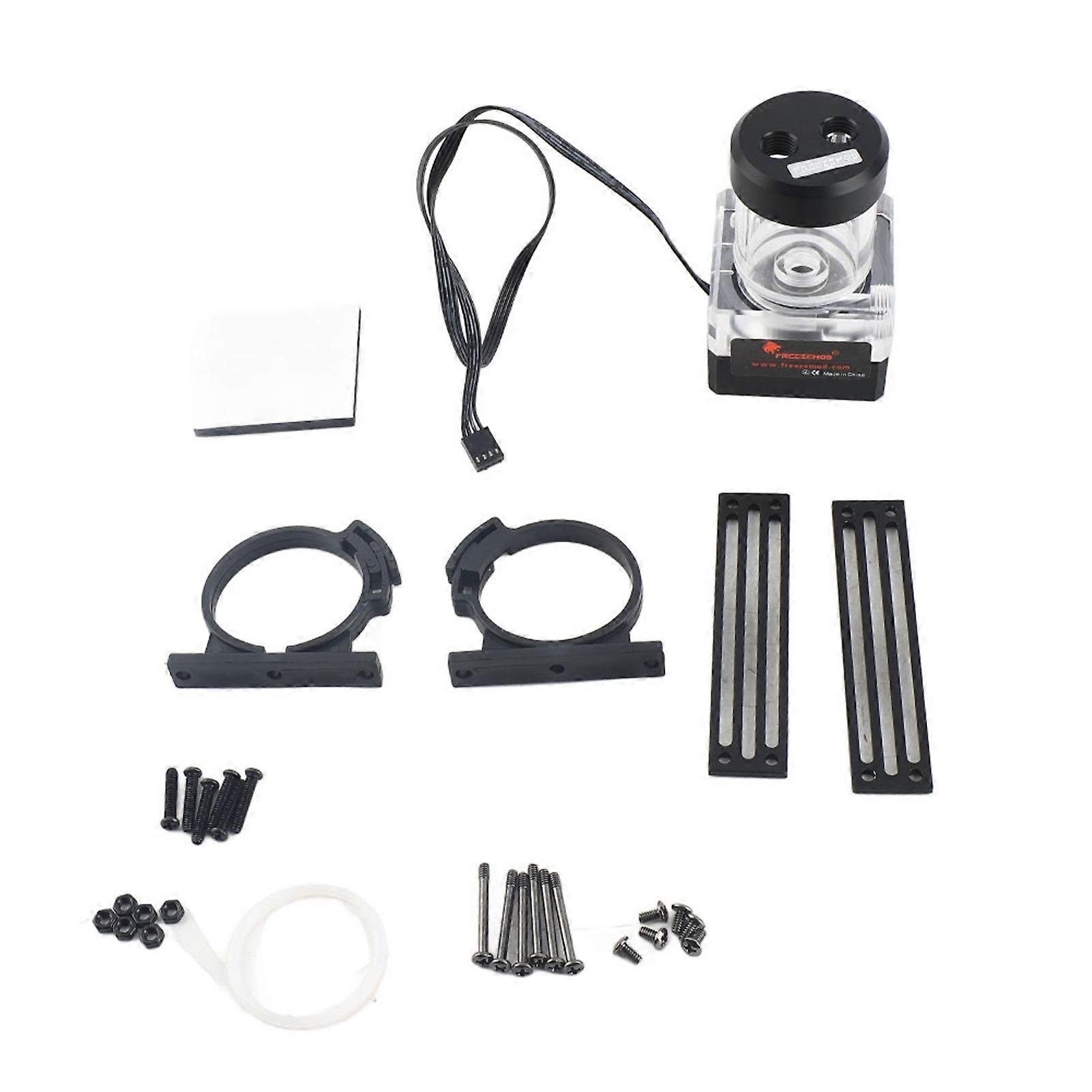 Computer water pump, integrated cooler, anti-foam, flow rate 500 l/h, delivery height 3 meters
