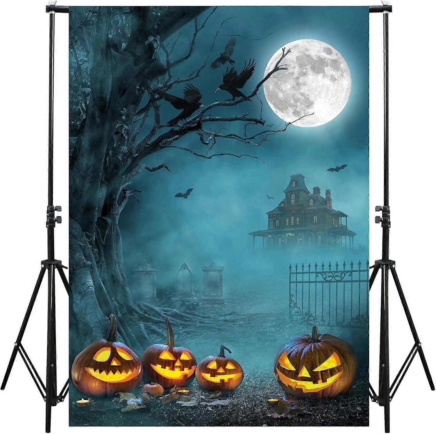 Halloween Backdrop and Studio Props 5x7ft for Theme Party Photography