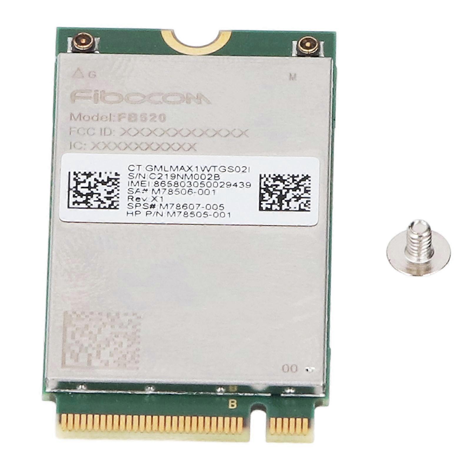 Module de carte réseau FB520 4G LTE M.2, module de carte réseau multibande haute vitesse pour Windows 10