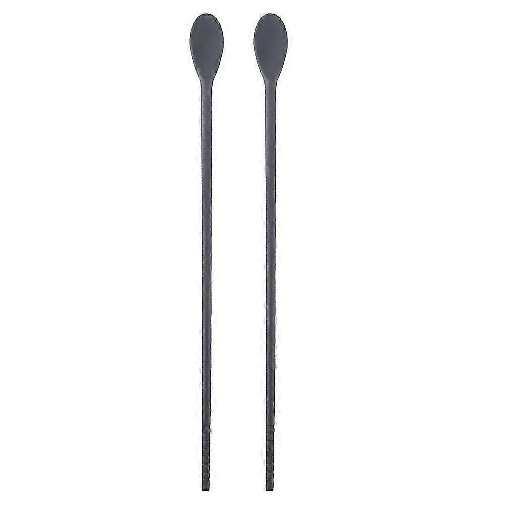 1 paire de cuillères baguettes en silicone à double usage